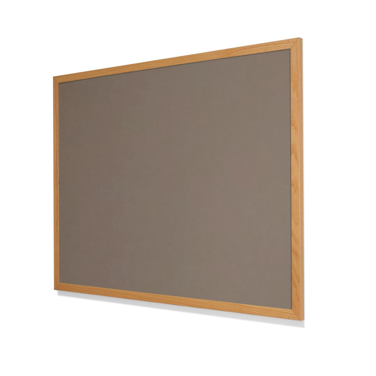 2208 Mushroom Medley Colored Cork Forbo Bulletin Board with Narrow Red Oak Frame